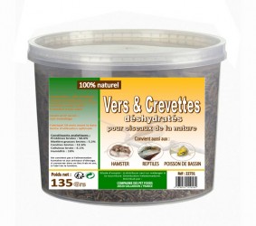 VERS ET CREVETTES POUR OISEAUX DE LA NATURE (déshydratés)