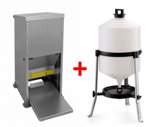 MANGEOIRE POULE ANTI NUISIBLE + ABREUVOIR POULE SUR PIEDS