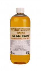 TRAITEMENT HYDROFUGE DU BOIS : Huile de lin + Térébenthine 1 litre