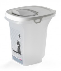 CONTENEUR PLASTIQUE POUR CROQUETTES CHAT ''CAT'S IN LOVE'' CONTENANCE 2.5 à  3 KG