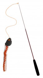 JOUET POUR CHAT CANNE A PÊCHE TELESCOPIQUE AVEC DOUBLE ORGANE SONORE