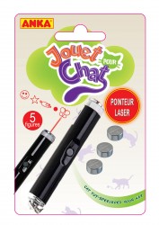 JOUET POUR CHAT POINTEUR LASER 5 POSITIONS