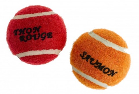 JOUET CHAT 2 MINI BALLE TENNIS PARFUMEES