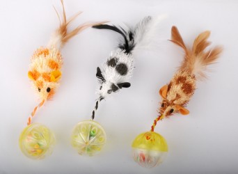 JOUET CHAT SOURIS + BALLE