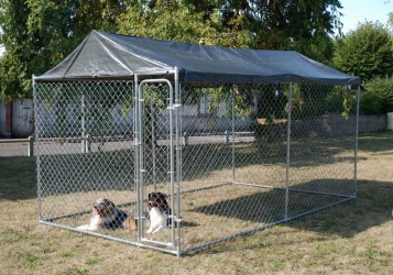CHENIL POUR CHIEN PAS CHER EN MÉTAL ''GARDENPARK''