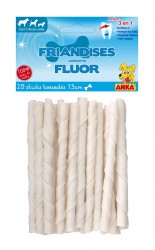 BATONNETS TORSADES POUR CHIEN AU FLUOR