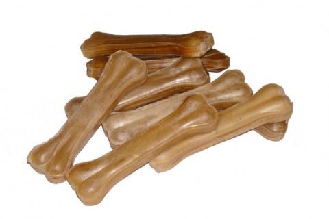 OS PRESSE POUR CHIEN EN PEAU DE BUFFLE 16 CM 