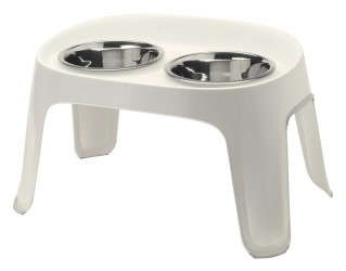 SUPPORT DE GAMELLES ''SKYBAR LARGE'' + 2 GAMELLES INOX 2.5 LITRES