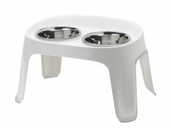 SUPPORT DE GAMELLES ''SKYBAR MEDIUM'' + 2 GAMELLES INOX 1.6 LITRES