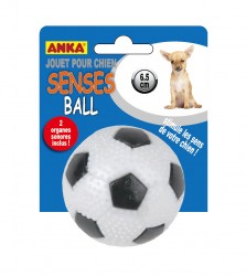 JOUET POUR CHIEN BALLE FOOTBALL CAOUTCHOUC ''SENSES BALL''