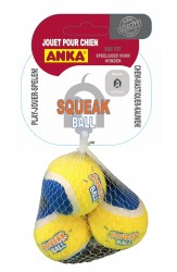 JOUET POUR CHIEN BALLE TENNIS AVEC ORGANE SONORE ''SQUEAK BALL''