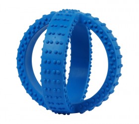 JOUET POUR CHIEN MOYEN ''DENTAL CROSS'' EN CAOUTCHOUC