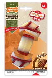 JOUET POUR CHIEN NYLABONE KNOT BONE GOUT BOEUF