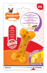 JOUET POUR CHIEN NYLABONE CHEESE BONE GOUT FROMAGE