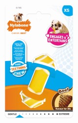 JOUET POUR CHIOT NYLABONE RAWHIDE KNOT EXTRA SMALL AU BOEUF