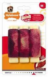 JOUET POUR CHIEN MOYEN NYLABONE RIBS PORC