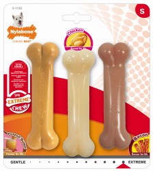JOUET POUR PETIT ET MOYEN CHIEN NYLABONE EXTREME PACK 3 OS 