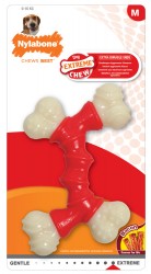 NYLABONE JOUET CHIEN EXTREME DOUBLE BONE AU BACON