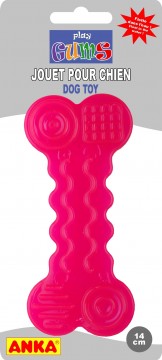 JOUET POUR CHIEN BONE CAOUTCHOUC 'FUN COLOR'