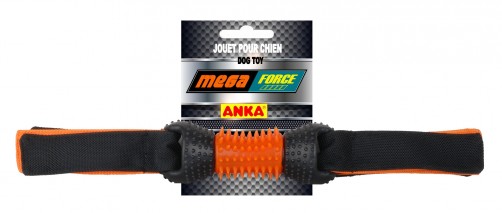 JOUET POUR CHIEN CAOUTCHOUC & NYLON MEGA FORCE