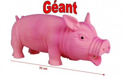 JOUET POUR CHIEN COCHON LATEX GEANT