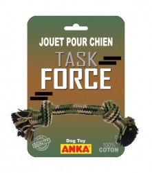 JOUET CHIEN CORDE A NOEUDS ''TASK FORCE''