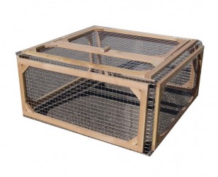 ENCLOS PARC POUR TORTUE EN BOIS DOUGLAS 100 X 100 X HAUT 50 CM