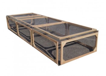 ENCLOS PARC POUR TORTUE EN BOIS DOUGLAS 300 X 100 X HAUT 50 CM