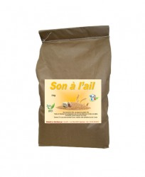 COMPLEMENT ALIMENT SON DE BLÉ A L'AIL POUR POULES/VOLAILLE 5 KG