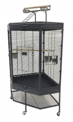 CAGE D'ANGLE POUR OISEAUX/PERROQUET ''FORTURA''