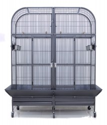 GRANDE VOLIERE CAGE PERROQUET POUR GRIS DU GABON, GRANDE AMAZONE, GRAND CACATOES ET ARA ''PALATINO''