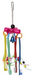 JOUET OISEAU BROSSE A DENTS SUSPENDUES