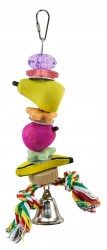 JOUET POUR OISEAUX FRUIT BOIS & CORDE