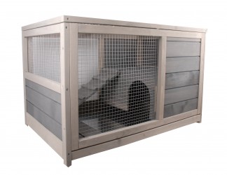 CAGE LAPIN D'INTERIEUR EN BOIS ''VINLAND'' 100% SAPIN DE FINLANDE