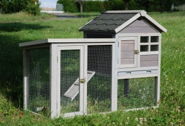 CAGE COHON D'INDE BOIS ''LODGE'' 100% SAPIN DE FINLANDE