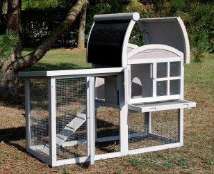 CAGE COCHON D'INDE BOIS ''CURVE''