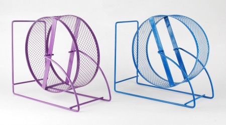 ROUE D'EXERCICE POUR HAMSTER & GERBILLE EN METAL
