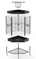 CAGE D'ANGLE POUR OISEAUX/PERROQUET ''FORTURA''