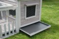 CAGE COCHON D'INDE BOIS ''ANIMALS COTTAGE'' GRIS 100% SAPIN DE FINLANDE