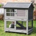 CLAPIER INTERIEUR/EXTERIEUR SUR ROUES POUR LAPIN ''COTLAND''