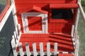 CAGE BOIS COCHON D'INDE ''ANIMALS COTTAGE'' CORAIL 100% SAPIN DE FINLANDE