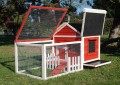 CAGE BOIS COCHON D'INDE ''ANIMALS COTTAGE'' CORAIL 100% SAPIN DE FINLANDE