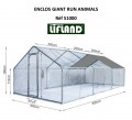 ENCLOS POUR LAPIN ''GIANT RUN ANIMALS'' 18 M2