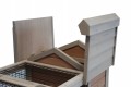 CAGE LAPIN INTERIEUR/EXTERIEUR SUR ROUES 100% SAPIN DE FINLANDE ''DUNLAND'' 
