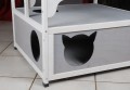 MAISON/NICHE D'INTERIEUR POUR CHAT ''COCOON'' 100% SAPIN DE FINLANDE