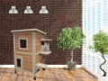 NICHE/MAISON POUR CHAT ''CAT HOME'' 100% SAPIN DE FINLANDE