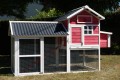 POULAILLER AVEC TOIT PVC HAUTE RESISTANCE ''HOUSE'' 5 à 6 POULES 100% SAPIN DE FINLANDE + mangeoire à grilles (AS4504) et abreuvoir 5 litres (AS4507) OFFERTS !