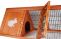 CAGE BOIS LAPIN et COCHON D'INDE ''TRIANGLE'' 100% SAPIN DE FINLANDE