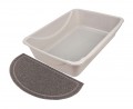 TAPIS SORTIE BAC LITIERE CHAT ET MAISON TOILETTE EN PVC